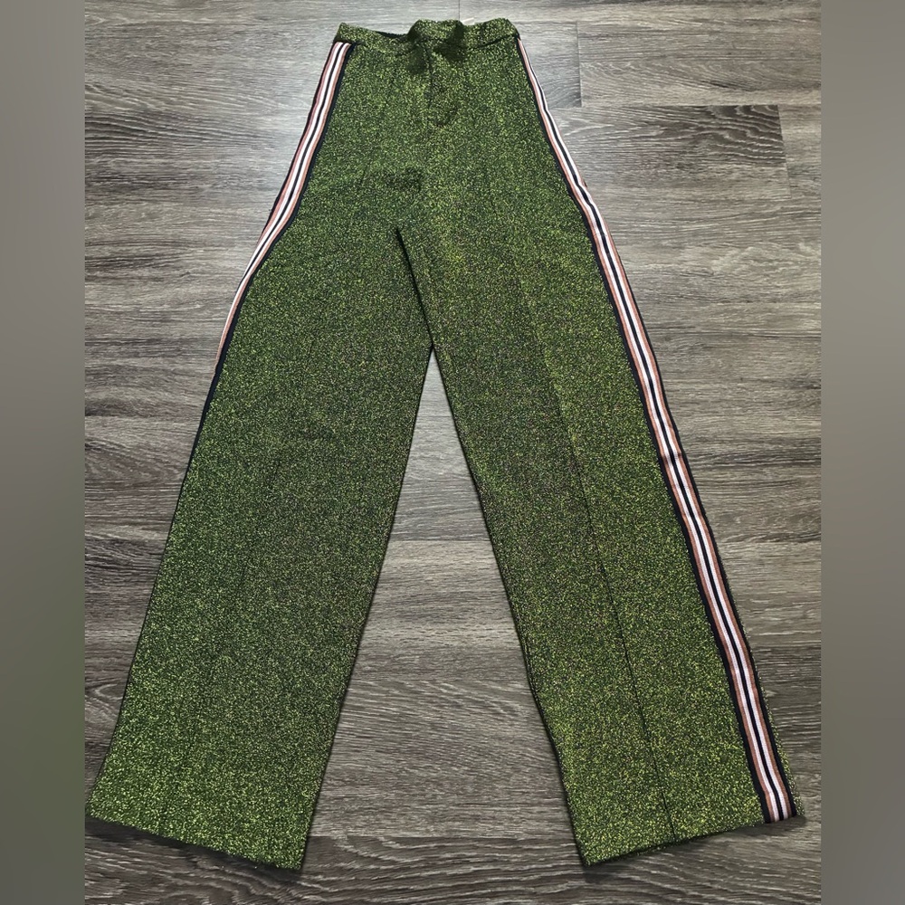 Brand New H&M Sparkling Green Pants . Sz 4
